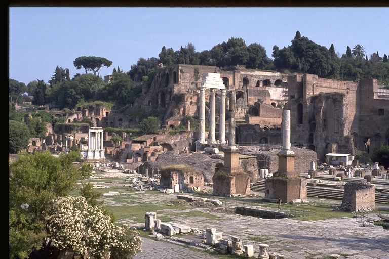 [ Roman Forum: view toward W. ]