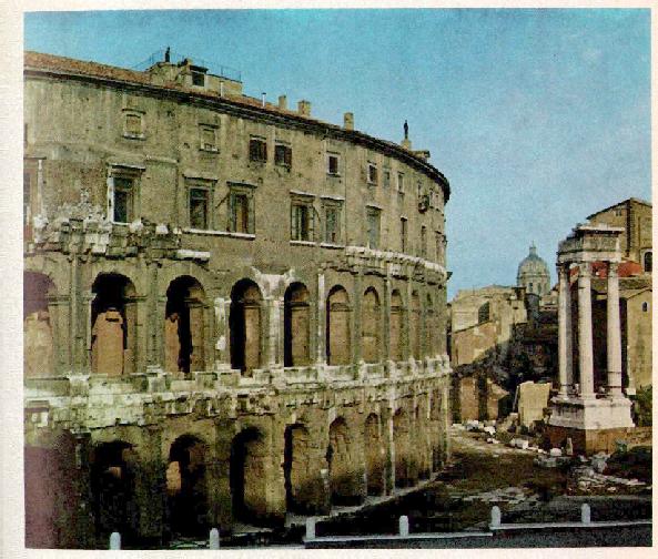[ Theater of Marcellus: exterior view from E. ]